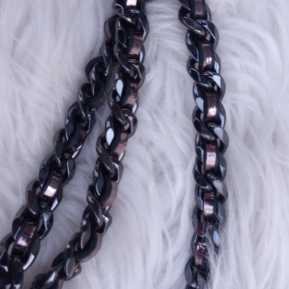 Guess Sequin Pewter Mini Cessily Crossbody Bag - Picture 9 of 16